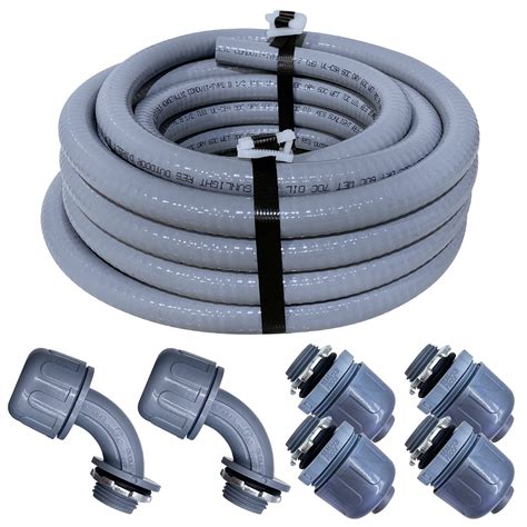 flexible non-metallic conduit into metal box|2 liquid tight flexible conduit.